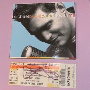 Michael Buble signed item plus CD DVD set Come Fly with Me